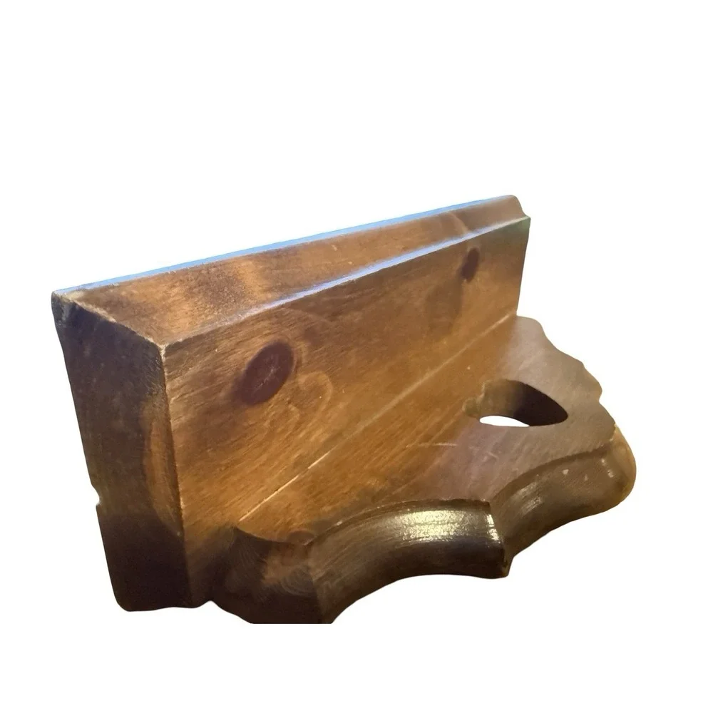 Wooden Heart Small Shelf 10 Inch Cottage Core Farmhouse Vintage